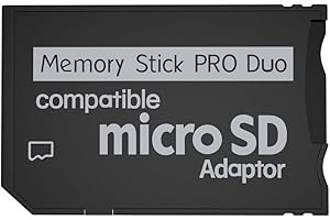 Aukuoy PSP Memory Stick Adapter: Micro SD auf PSP Memory Stick PRO Duo MagicGate Karte für PlayStation Portable, Kamera, Handycam