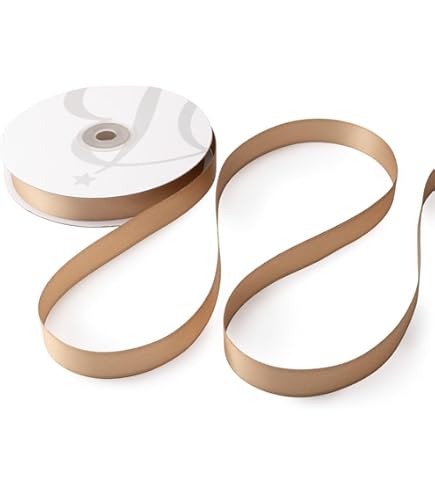 Nastro Di Raso Doppio Faccia Arancione 15mm X 50 Metri, Per Pacchetti Regalo E Decorazioni Fai Da Te