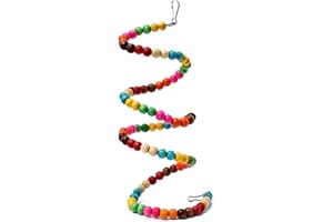 LUWU-STORE Perchoir flexible jouet d'oiseaux échelle en bois pour oiseaux comme perroquet 100cm