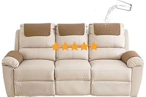 ILIEMAO Funda para reposacabezas para muebles，Antideslizante Cubierta del Brazo sofá, silla reclinable Brazo protector，cabeza funda protectora de sofá，Fundas de sillón Cubiertas de protección Moderno ( Color