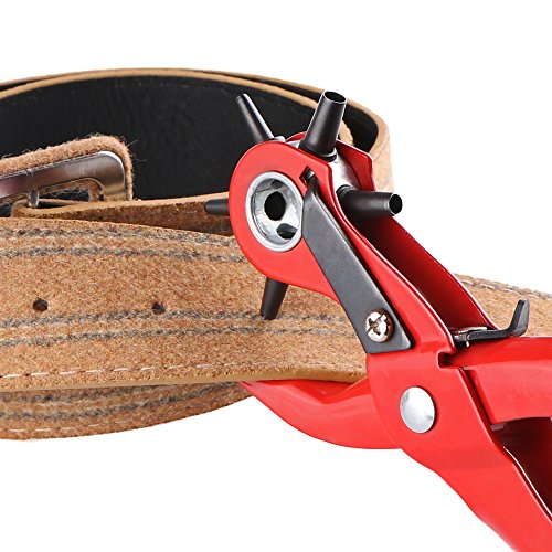 Leder Punch Reifenplatzer Uhrenarmband Locher Hand schwere Gürtel Locher Werkzeug für Sattel, Schuh Stoff Papier 2.0-4,5 mm - 3