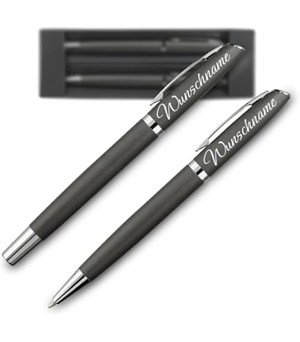 Penna A Sfera Personalizzata - Incisione Grigio, Idea Regalo Compleanno