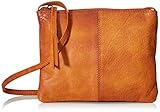 leather clutch bag pattern Glatter Stoff PIECES Damen Pcasta Leather Cross Body Umhängetasche, Braun (Cognac), 2x16x21 cm