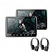 Produktbild XTRONS 2 Stück 10,1” Auto DVD Player Touchscreen Headrest Auto Kopfstütze Multimedia Player tragbar Unterhaltungsmöglichkeit HD TFT Bildschirm dünn Design mit HDMI Port Video Spieler (HD101x2+DWH005x2)