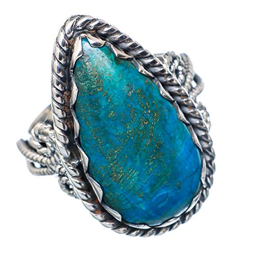 Ana Silver Co Large Chrysocolla Ring Size Q (925 Sterling Silver)