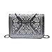 Produktbild Damenmode Glitter Bling Umhängetaschen/ VENMO Pretty Stickerei Umhängetasche/ Segeltuch-Handtaschen-Kreuzkörper sollte /Geldbeutel-Tasche Tote-Handtasche Schulter Messenger Tote Taschen (Gray)