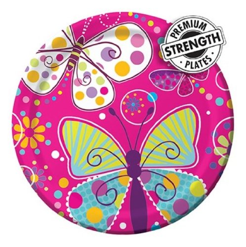 NEU Teller Schmetterling, Ø 23 cm, 8 Stück