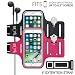 Produktbild [2 Stücke] VGUARD Universal 6.2 Zoll Schweißfest Sport Armband für iPhone X / 8 Plus/ 7 Plus / 6s Plus - Handytasche Sport / Sportarmband Hülle / Handy Armband mit Schlüsselhalter, Kabelfach, Kartenhalter und Reflekltierendes Band für Laufen / Wandern / Rad Fahren / Gymnastik Fitness Sweatproof Armband für iPhone X/8 Plus /7 Plus/6s Plus, Samsung Galaxy S8+/S8/S7/S7 Edge/S6, iPhone 7/6/6s/5s/5S/SE,Huawei , ASUS, LG, Motorola und weitere Smartphone bis zu 6,2 Zoll (Schwarz+Dunkelrosa)