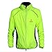 Herren-Sportjacke, atmungsaktiv, Regenjacke, Rain Coat Cycle Bike Fahrrad- Kleidung, Frankreich Tour schnelltrocknend, winddicht, mit langen Ärmeln, Jersey für Radfahren Größe S-3 X L XXL grün