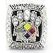 Produktbild G-J Rings Sports Fans Collection Champion Rings Herren-Gedenkringe High-End-Legierungsringe, Silber, 9