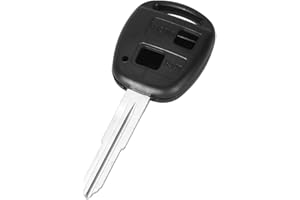 PHONILLICO Zapasowy kluczyk do samochodu Cle Toyota Celica Corolla Prius RAV4 Yaris breloczek do kluczy Flip z 2 ostrzami