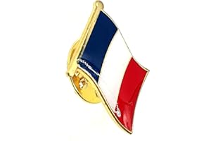 SNS COMPONENTS Spilla in metallo smaltato con bandiera della Francia