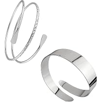 555Jewelry Braccialetto Regolabile Donna - Cordone Intrecciato Centrale In Acciaio Inox 316L, Argento