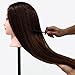 Neverland Professional 26" 50% Real Human Hair Training Head With Free Clamp For College and Professional Use Brown
