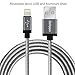 Produktbild Delippo® iPhone Cable 3.3ft/1M Nylon Ummanteltes USB Kabel Datenkabel mit Blitz-Anschluss [Apple MFi Zertifiziert] für iPhone 6/6 Plus, iPad Air 2 uswgrau