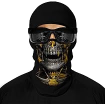 Passamontagna Unisex Adulti Con Stampa 3D Teschio - Per Sport E Feste - Foto 2