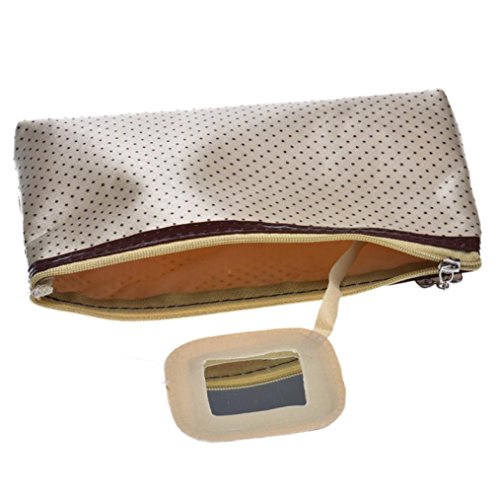 Tonsee Round Dot Cosmetic Makeup Purse Wash Bag Organizer Pouch Pencil Case Handbag