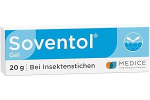 Soventol Gel 20 g bei Insektenstichen & Juckreiz auf der Haut - kühlende & abschwellende Wirkung - für die ganze Familie - für die Reiseapotheke