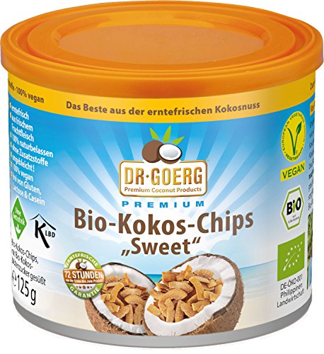 Dr. Goerg, Chips de Coco Desecado -Pack de 6 unidades de 125 gr.