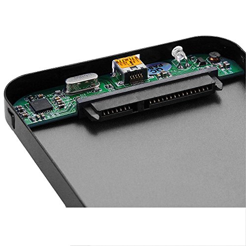 Unita ‚Festplatte – TOOGOO(R)Ausserhalb Box Gehaeuse fuer 2,5 „SATA HDD Festplatte Hard Drive USB 3.0 Kompatibel mit Windows 2000 / Windows Me / Windows 98 / XP / Vista / 7/8, Mac OS 9.1 / 10.8. -Schwarz - 5