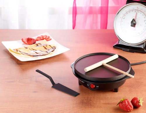 Rosenstein & Söhne Elektrischer Mini-Crêpes-Maker PKM-100, 500 Watt, 18 cm - 2
