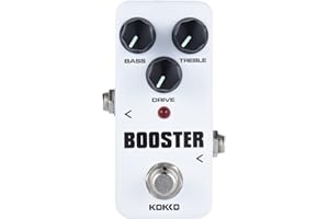 Tongping Kokko Effektpedal für E-Gitarre, True Bypass-Vollmetallgehäuse (BOOSTER)