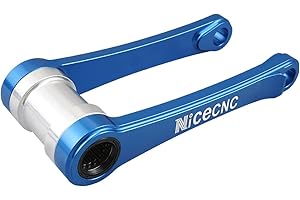 NICECNC Blue Rear Suspension Lowering Linkage Arm Compatible with Husqvarna FE TC FC TE FE TX 250 350 450 501 TE 125 250 2017-2021,See Fitment