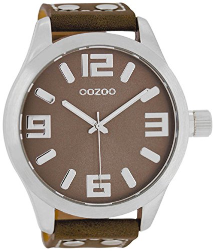 Oozoo Herrenuhr mit Lederband 51 MM Taupe/Taupe C1014 Oozoo Herrenuhr mit Lederband 51 MM Taupe/Taupe C1014