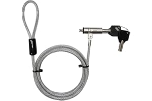 TECHLY 107289 - Candado de seguridad para portátil con llave para HP Nano Silver