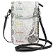 Produktbild Women Small Cell Phone Purse Crossbody,Sketch Image Of Yoga Posed Girl In Peace With Spots Ancient Relax Ritual Decor