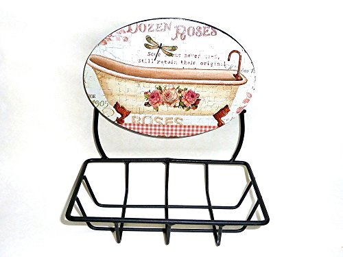 Preisvergleich Produktbild Nostalgie Seifenablage Design ROSES Landhausstil Badablage