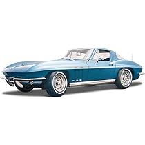 koenig-tom Maisto 1965 Chevy Corvette, Blue - 31640 - 1/18 Scale
