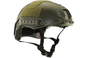 haoYK Casco deportivo multiuso casco táctico protector Airsoft Paintball tipo MH casco rápido