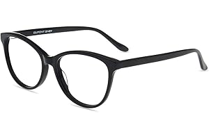 ‎FIRMOO Firmoo Blaulichtfilter Brille Damen Cateye, Computer Brille mit Blaulichtfilter ohne Sehstärke Schwarz