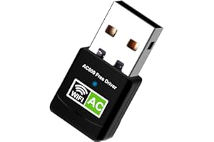 Aigital Adattatore WiFi USB 600Mbps,Dual Band(5G/433Mbps + 2.4G/150Mbps) Dongle WiFi Ethernet Supporta Laptop, PC Compatibile con Window XP / 7/8 /8.1/10/ Vista(Nessun Disco CD Necessario)