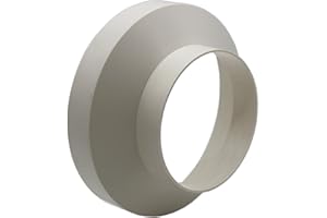 Kair Ducting Reducer 150mm to 100mm / 6 to 4 inch Duct Pipe Reduction Connector