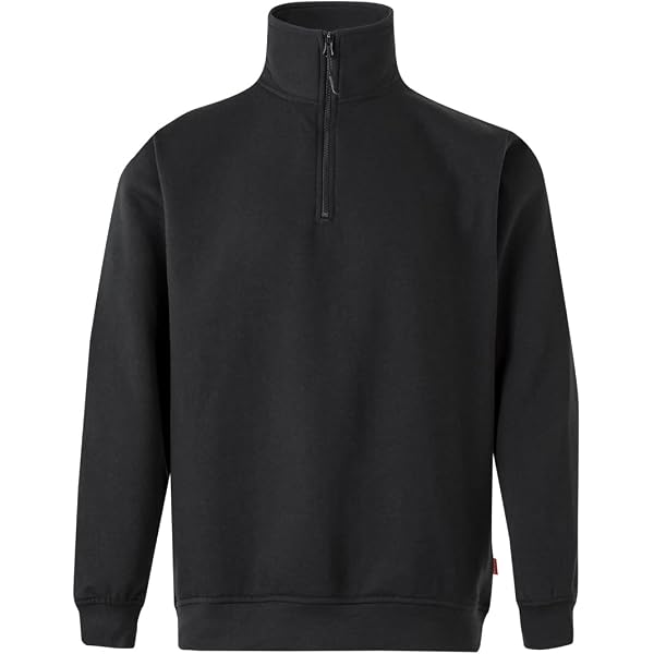 CHEMAGLIETTE! Sweat De Travail Molleton Coton Demi-Fermeture Éclair Payper Miami - Confort Et Style Professionnel