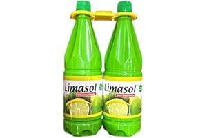 AZALA Limasol Lima Exprimida, Jugo de Lima Natural Concentrado, Pack de 2 Botellas x 1L