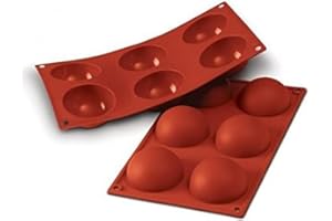 Silikomart 20.002.00.0065 Stampo in Silicone, Rosso, 185mm x 335mm x h35mm, Ø70mm