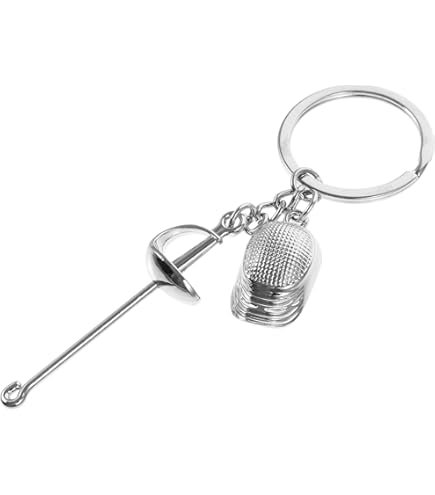 Portachiavi Scherma In Metallo - Ciondolo Decorativo Per Chiavi O Borse - Foto 2