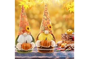 Tuzsocr Herbstdeko Figur Weihnachtsdeko Thanksgiving Herbstdeko Plüschfigur Weihnachtsfigur Herbstdeko Weihnachtsdeko Tablett Partydeko (2 Stück)