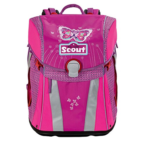 Preisvergleich Produktbild Scout Durchläufer Schulrucksack, 40 cm, Rosa / Violett / Silber