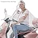 Produktbild Regenkleidung Motorrad Transparent Regenponcho Regenmantel Wasserdichte Regenjacke EVA Fahrrad Raincoat Regencape für Männer & Frauen(Rot Line, 3XL)