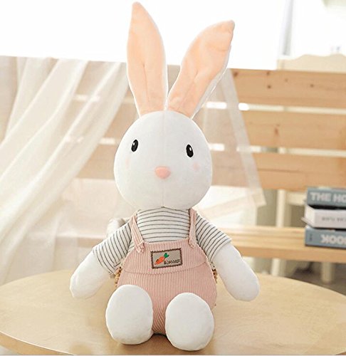 Preisvergleich Produktbild Dreemaro Kinderspielzeug Kuschelige Lätzchen Kaninchen Plüschtier XXX Stofftier Stofftier Tier Kissen (rosa, Höhe 40cm)