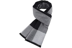 Ueither Uomo Sciarpa Autunno Invernale Sciarpa Termica Calda Morbida Sciarpa Casual Business