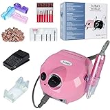 ♦ Pulidor limado profesional para uñas acrilico podologos o uso en hogar. Velocidad regulable hasta 30.000 RPM. Excelente pulidor eléctrico para manicure y pedicure, ideal para decoración y moldeado de uñas acrílicas, tips y naturales.