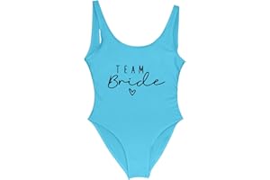 PINTUTU Costume Intero Donna, Costume Bride Costumi da Bagno Donna Costume Team Bride Bikini Costume Bride to be Addio al Nubilato Addio al Nubilato Costume da Bagno Bikini Donna