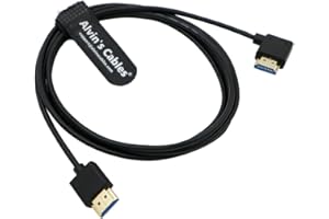 Alvin's Cables Ultra HD 8K HDMI 2.1 Kabel HDMI Prosty do Kąt Prosty HDMI do Atomos Ninja V Monitor, Z CAM E2, dla Sony FS5 | FS7| A7S3 Kamery 6,6ft | 2M