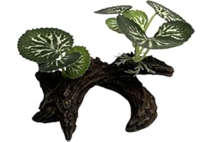 GYWHOOFT Piante Artificiali Dell'acquario, Ornamenti Per Acquari Pianta Da Terrario Per Rettili Ramo Di Rettile Rampicante Animale Pianta Finta Rettile Viti Dell'acquario Piante