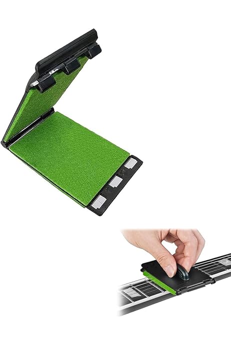 Pulitore Per Corde Chitarra - Set Di 2 Spazzole Per Pulizia Tastiera - Per Chitarra, Basso E Ukulele - Foto 5